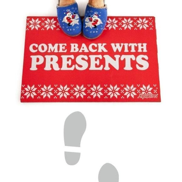 NWT Tipsy Elves Christmas decor door mat holiday funny - Picture 2 of 2